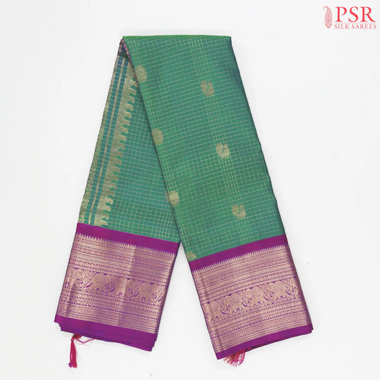 Jade Green Kanchipuram Silk Saree
