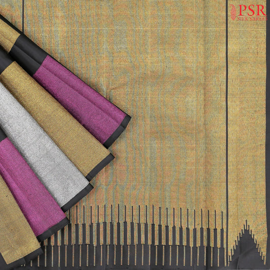 Black Kanchipuram Silk Saree