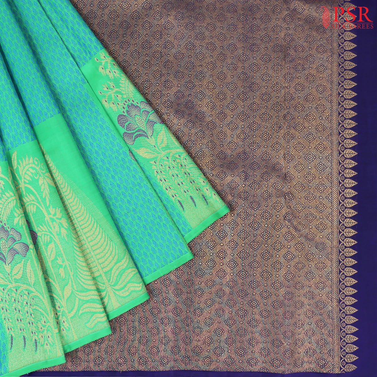 Parakeet Green Kanchipuram Silk Saree