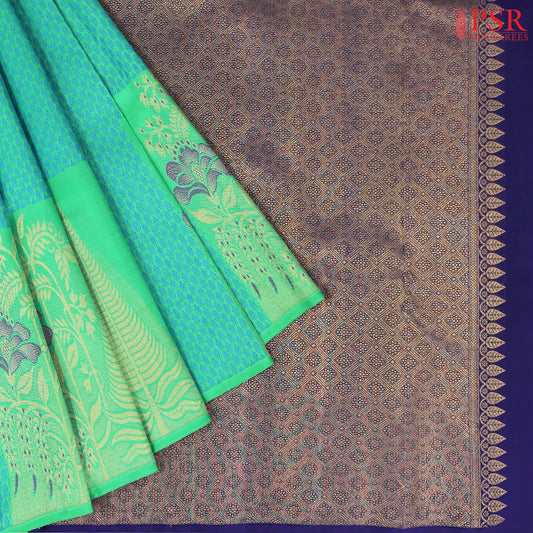 Parakeet Green Kanchipuram Silk Saree