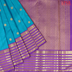 Chintamani Blue Kanchipuram Silk Saree