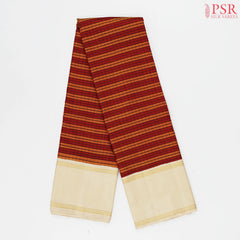 Red & Orange Kanchipuram Silk Saree