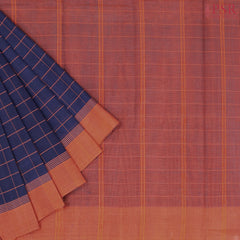 Dark Blue Kanchi Cotton Saree