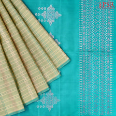 Pastel Olive Soft Silk Saree