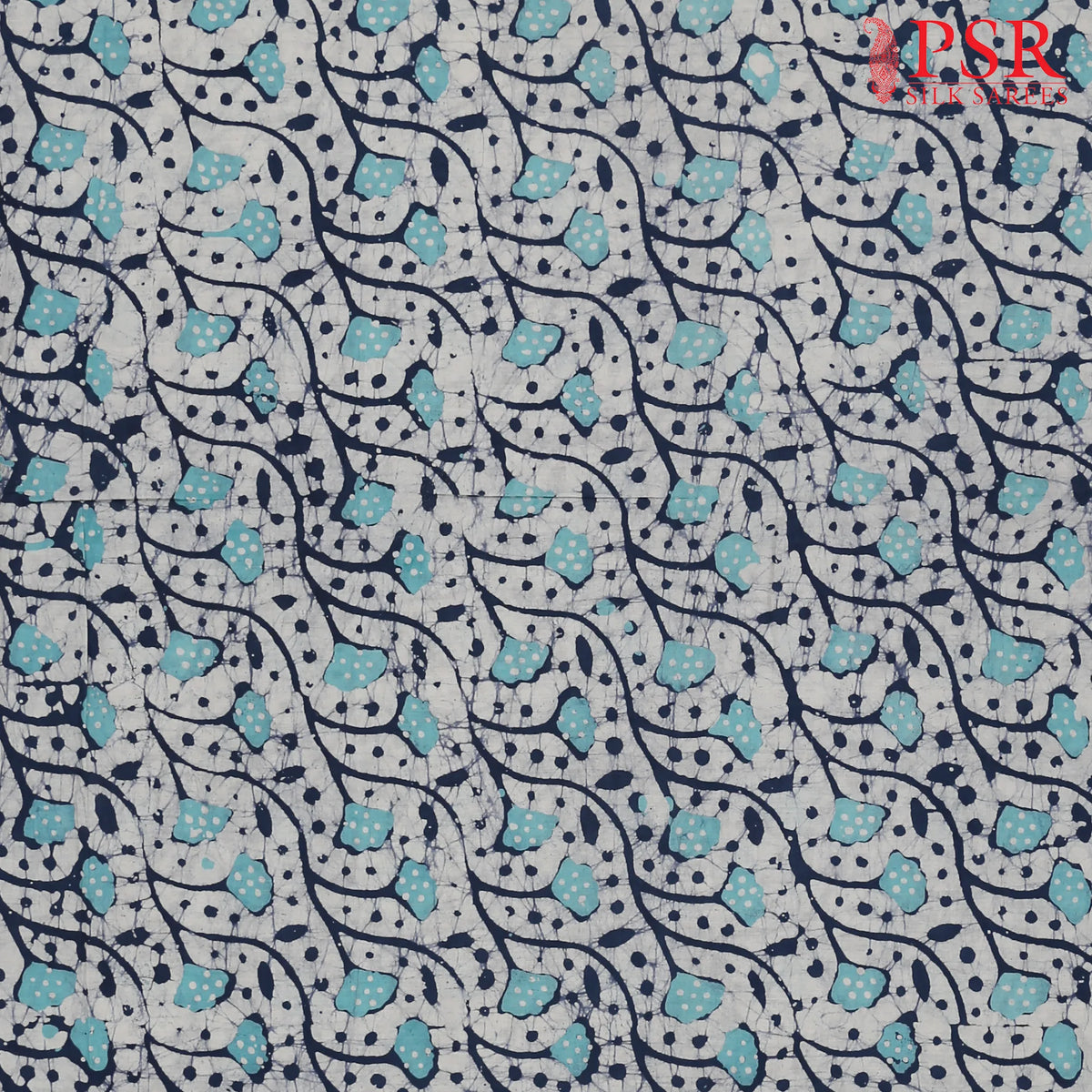 Blue & Turquoise Batik Print Running Material