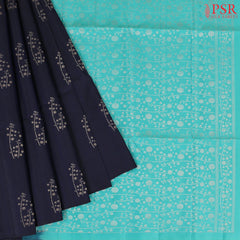 Midnight Blue Soft Silk Saree