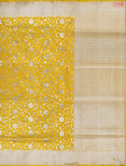 Yellow Banaras Silk Saree