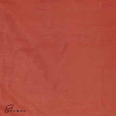Dark Burgundy Raw Silk Banaras Saree