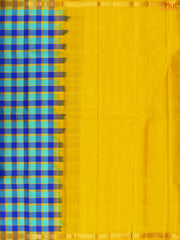 Turquoise & Royal Blue Fancy Kanchipuram Silk Saree
