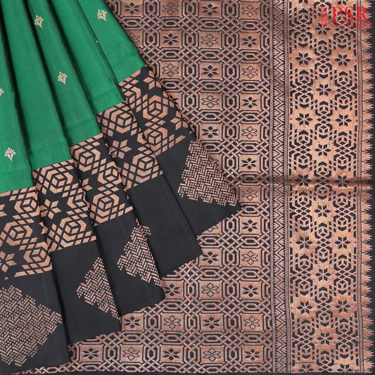 Dark Green Soft Silk Saree