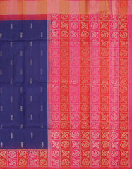 Berry Blue Soft Silk Saree