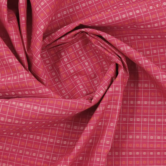 Raspberry Pink Kalakshetra Kovai Cotton Saree