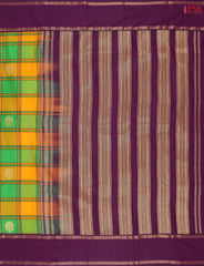 Green & Yellow Art Silk Saree