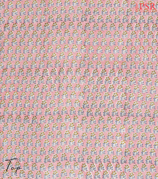 Cherry Blossom Pink Pure Cotton Dress Material