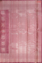 Dark Onion Purple Kanchipuram Jacquard Silk Saree