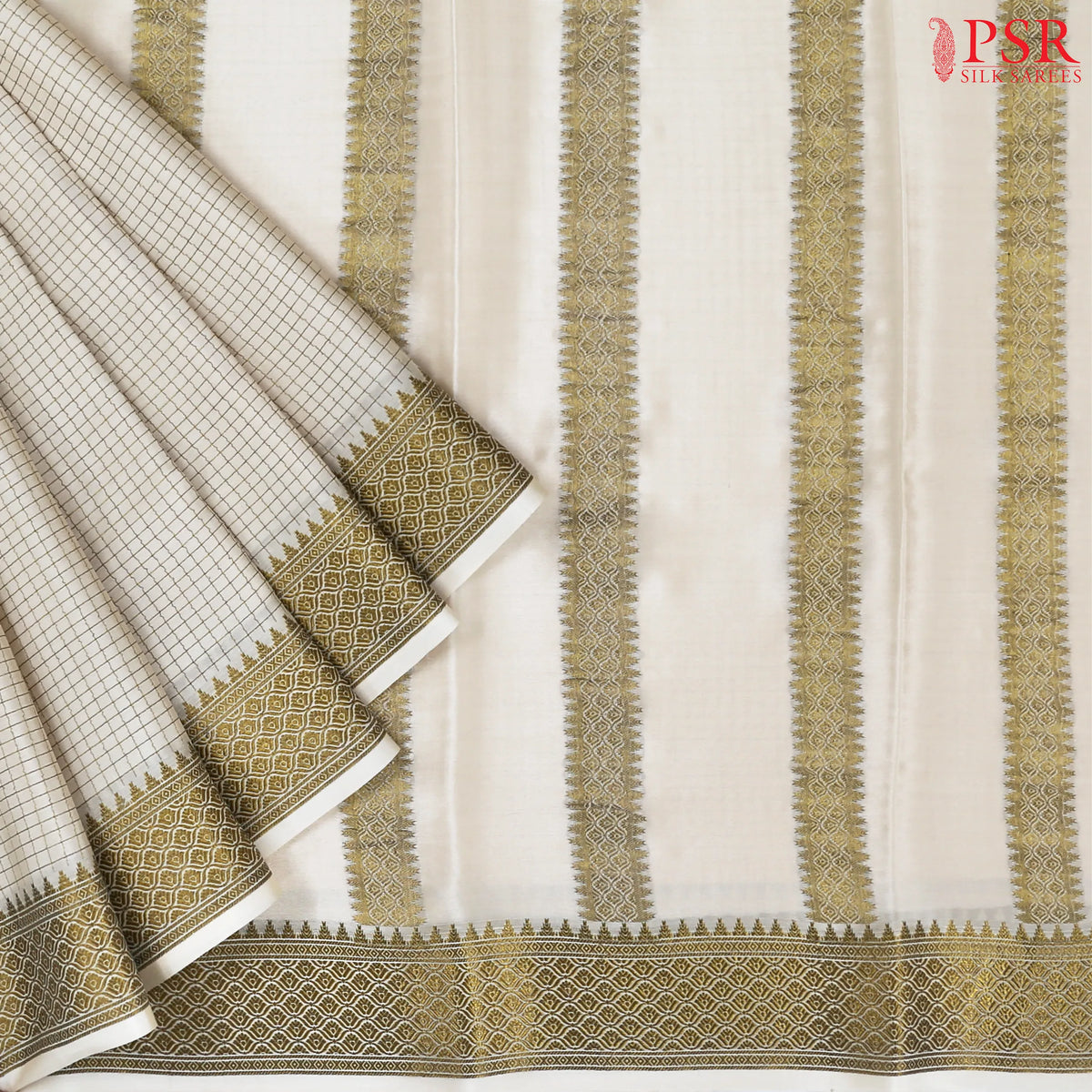 Kerala Beige Mysore Silk Saree