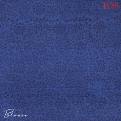 Dark Peacock Blue Chiniya Silk Saree