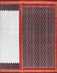 Grey Pochampally Silk Saree