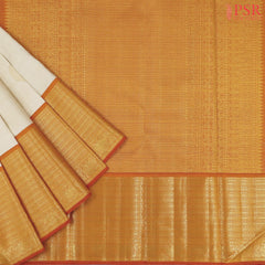 Light Beige Kanchipuram Silk Saree