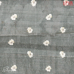 Zoffany Green Printed Tissue Saree