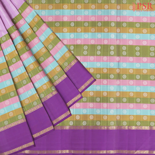Orchid Pink Kanchipuram Silk Saree