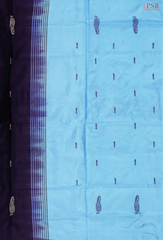 Dark Violet Vazhainaar Silk Saree