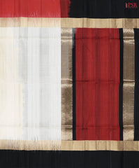 Light Beige Jute Soft Silk Saree