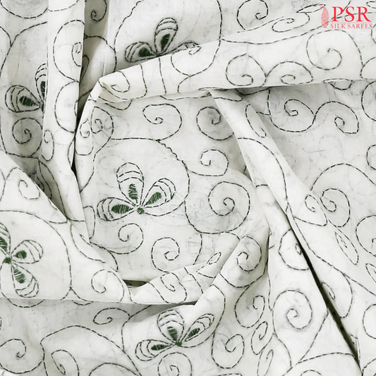 White Bengal Cotton Saree