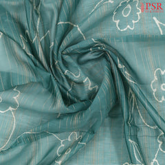 Aqua Lake Chanderi Silk Cotton Saree