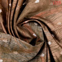 Brown Chiniya Silk Saree