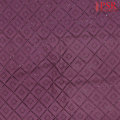 Jam Purple Hacoba Embroidery Running Material