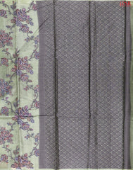 Sage Green Banaras Tussar Silk Saree