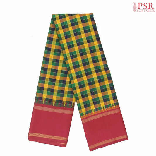 Multicolor Kanchipuram Silk Saree