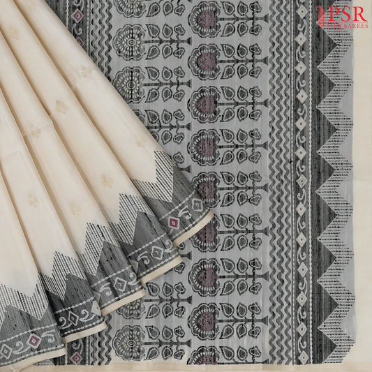 Parchment Beige Soft Silk Saree