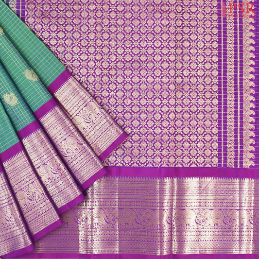 Jade Green Kanchipuram Silk Saree