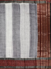 Light & Dark Grey Assam Saree