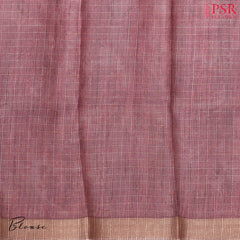 Grey & Purple Kota Saree