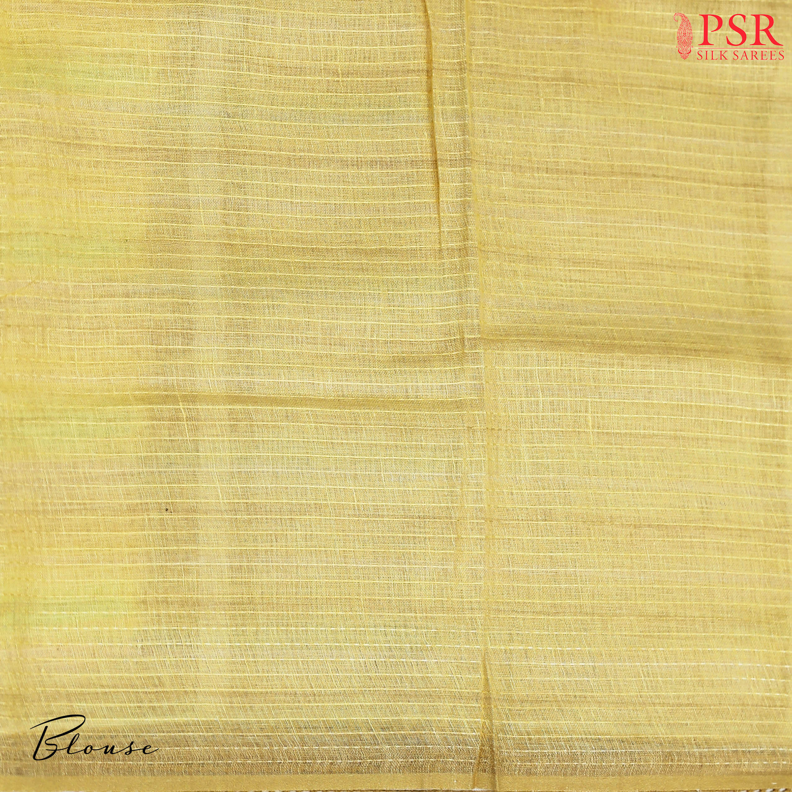 Shades Of Yellow Pure Linen Saree