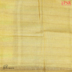 Shades Of Yellow Pure Linen Saree