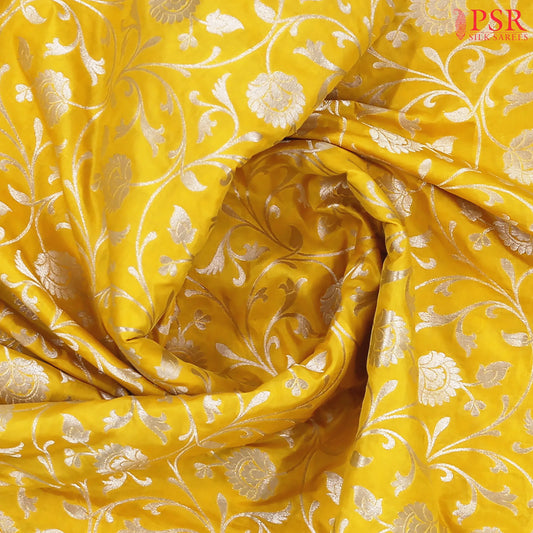 Yellow Banaras Silk Saree
