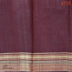 Chickoo Ghicha Kadhi Tussar Silk Saree