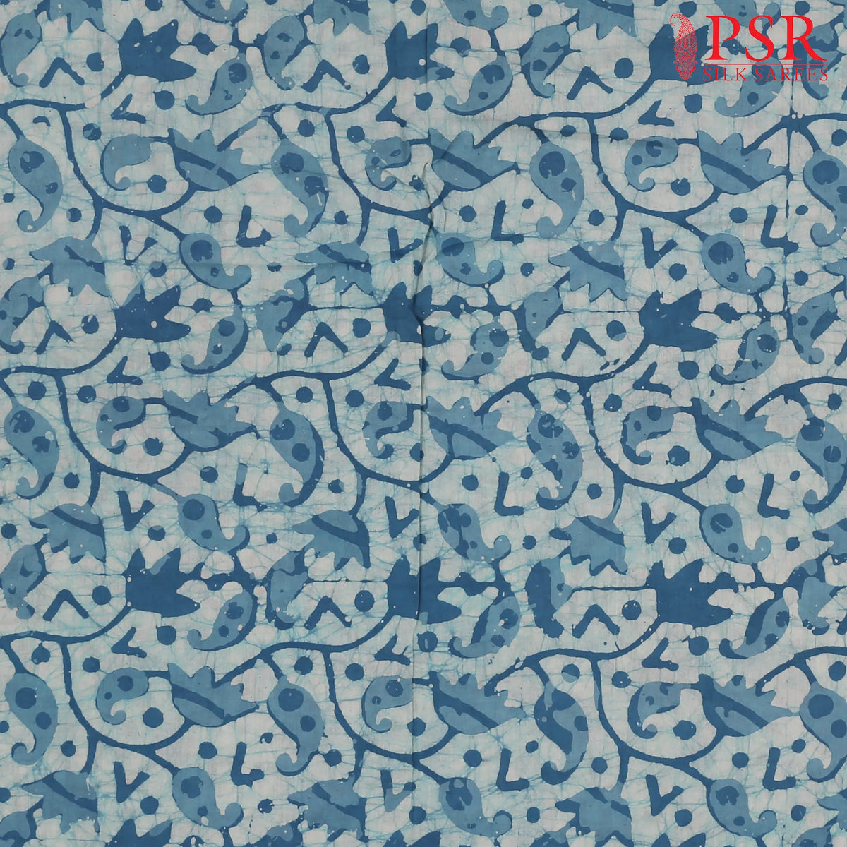 Light Blue Batik Print Running Material