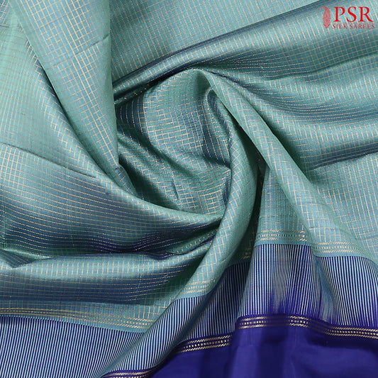Aqua Lake Kanchipuram Silk Saree
