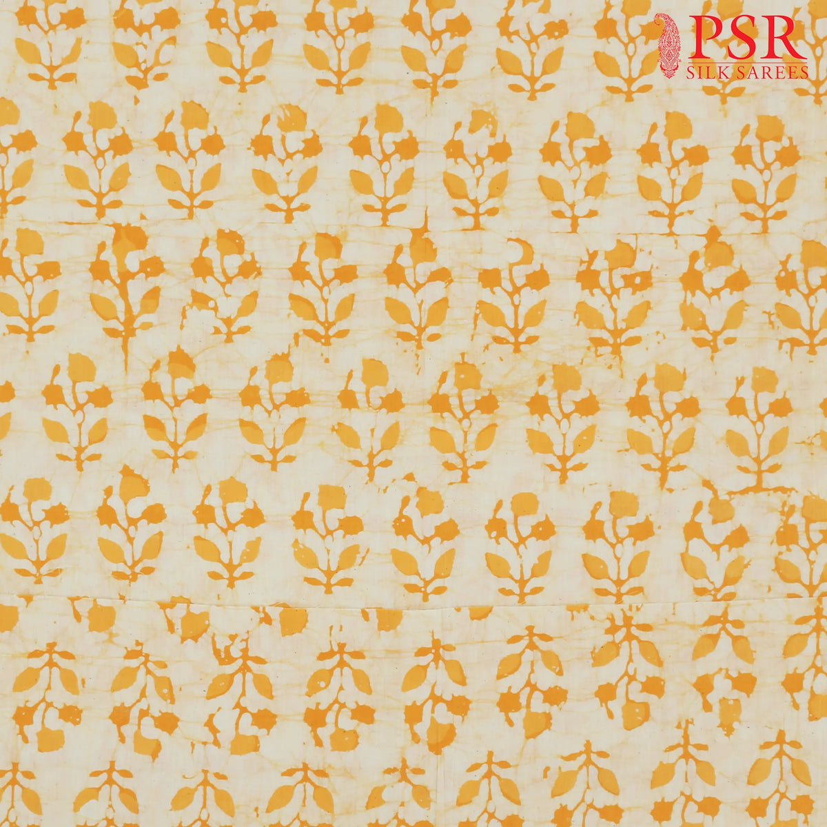 Yellow Batik Print Running Material