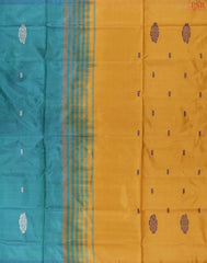 Peacock Blue Vazhainaar Silk Saree