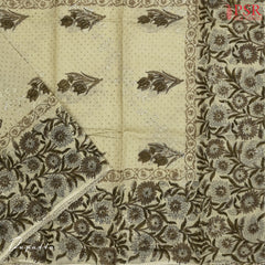 Olive Taupe Cotton Dress Material