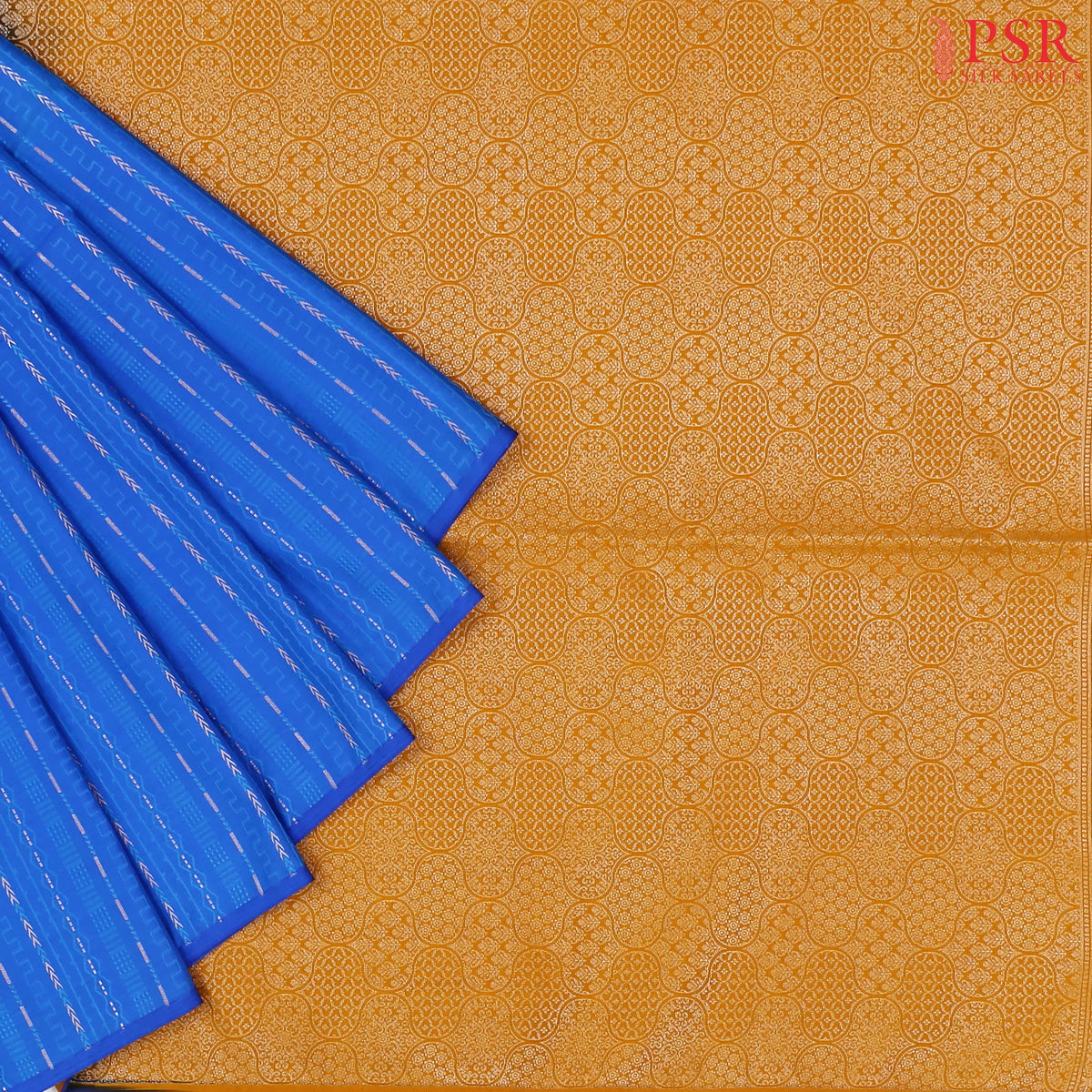 Azure Blue Soft Art Silk Saree