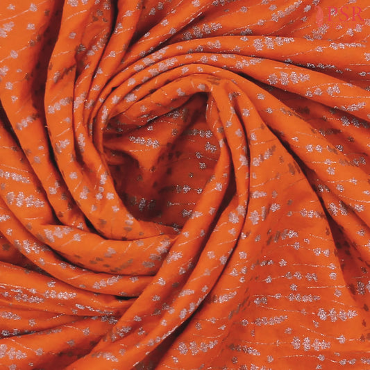 Saffron Georgette Saree