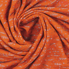 Saffron Georgette Saree
