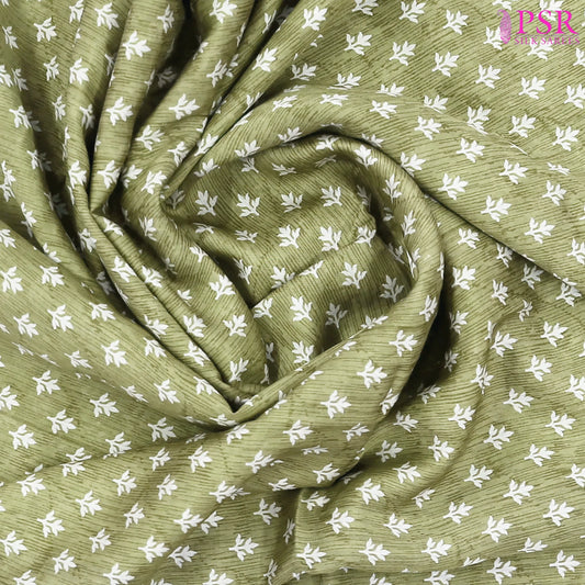 Khaki Green Assam Saree